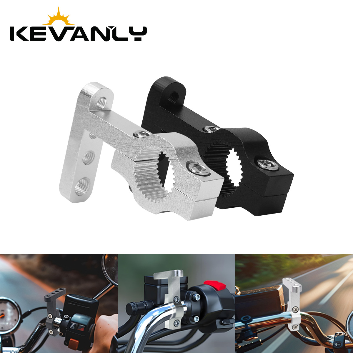 Xtreme Mountain Biking - Braket Dudukan Lampu Sorot LED Aloi