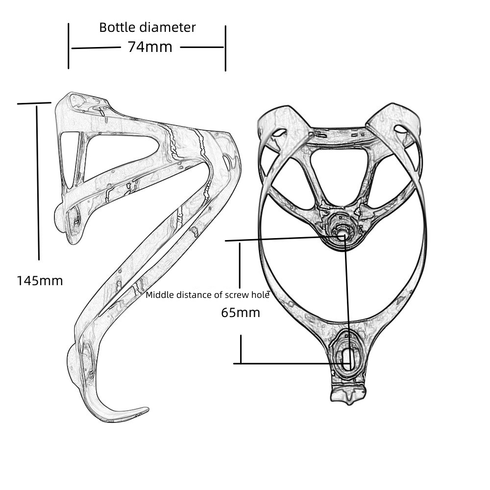 Tempat Botol Air Sepeda Serat  - Mountain Biking Brands ulasan dan harga