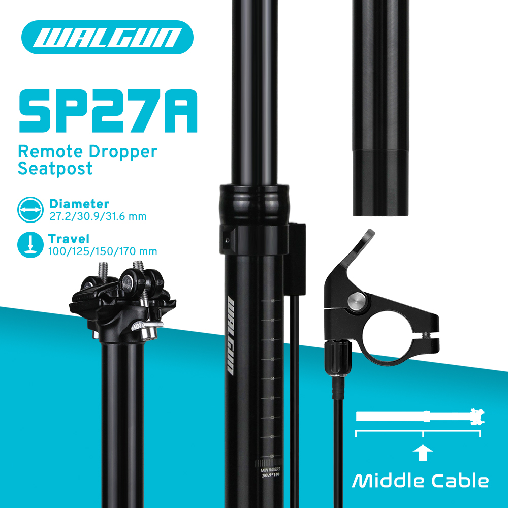 Tiang Sadel Sepeda SP27A Dropp - Dropper Post Remote ulasan dan harga