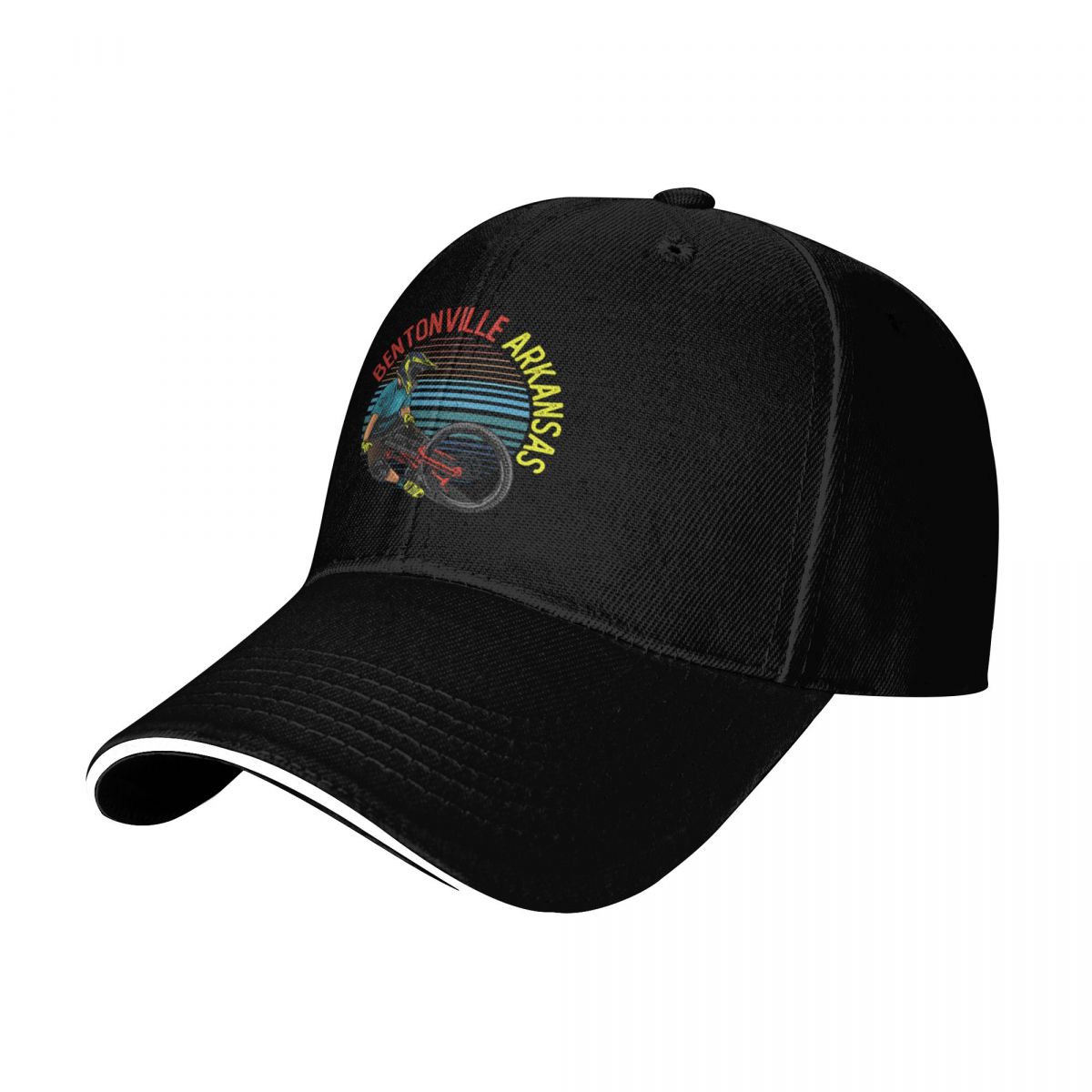 Topi Baseball Gaya Retro Vinta - Mountain Biking Bentonville Arkansas ulasan dan harga